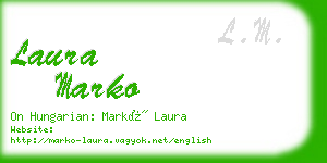 laura marko business card